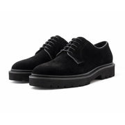 OURTHREE Frady Suede Leather Oxfords Men - BLK - Black / 40