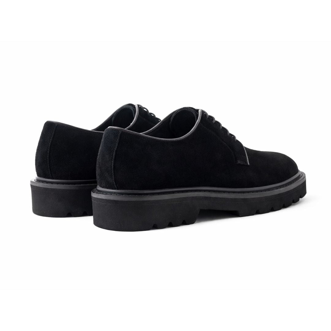 OURTHREE Frady Suede Leather Oxfords Men - BLK