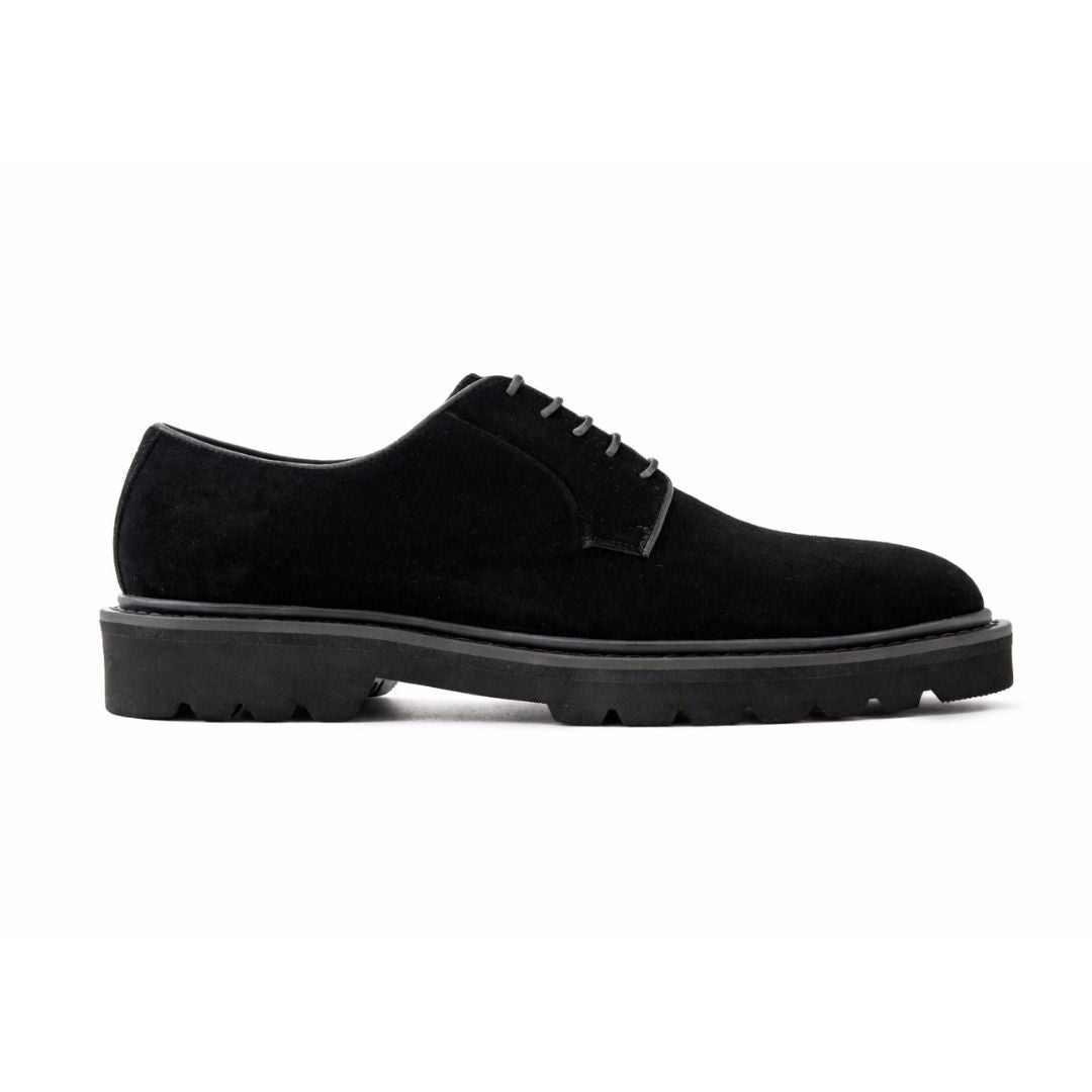 OURTHREE Frady Suede Leather Oxfords Men - BLK