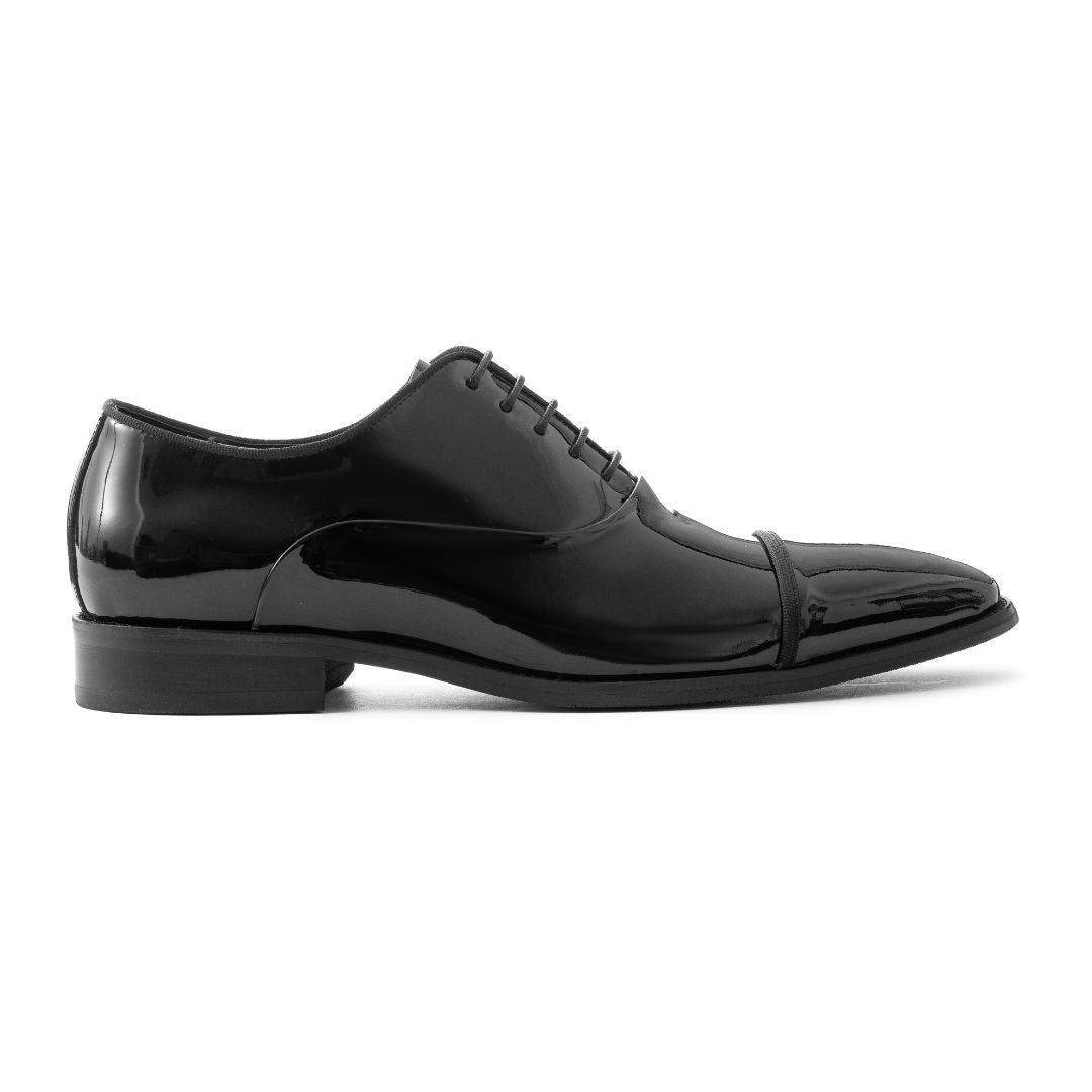 OURTHREE John Patent Leather Oxfords Men - BLK - Black / 40