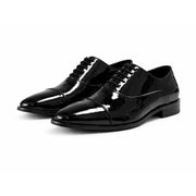 OURTHREE John Patent Leather Oxfords Men - BLK - Black / 40