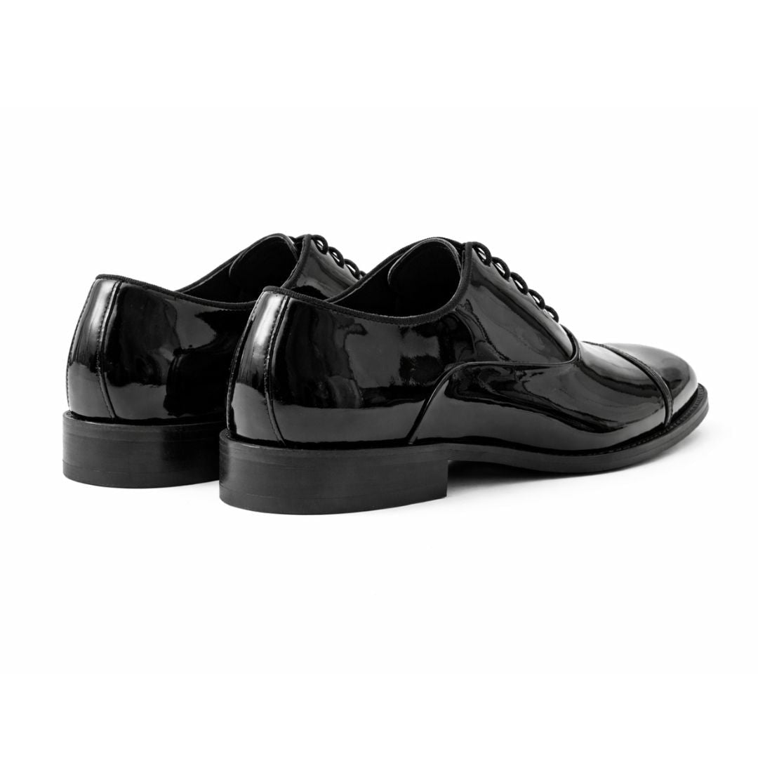 OURTHREE John Patent Leather Oxfords Men - BLK