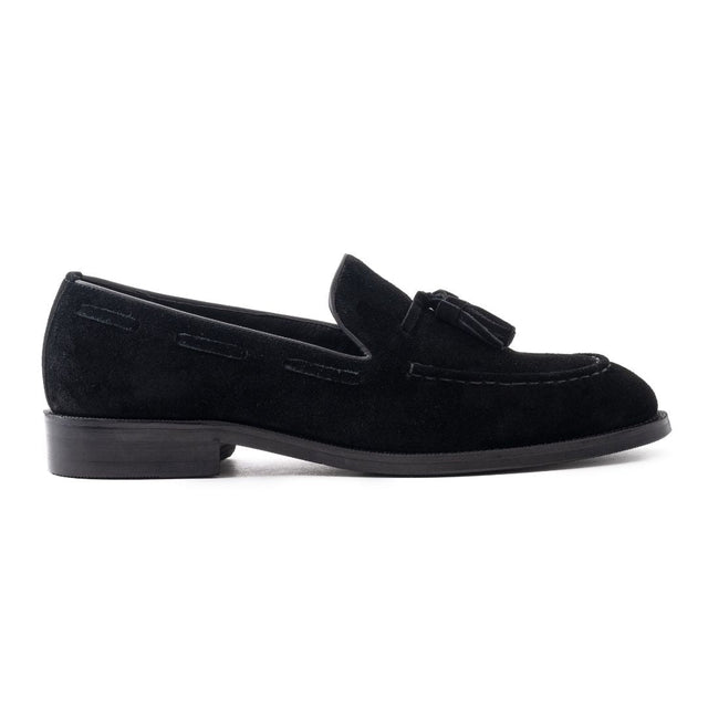 OURTHREE Lewis Suede Leather Loafers Men - BLK - Black / 40