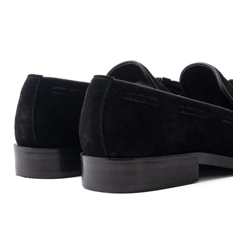 OURTHREE Lewis Suede Leather Loafers Men - BLK