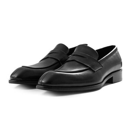 OURTHREE Roger Leather Loafers Men - BLK