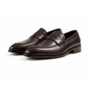 OURTHREE Roger Leather Loafers Men - BRN - Brown / 40