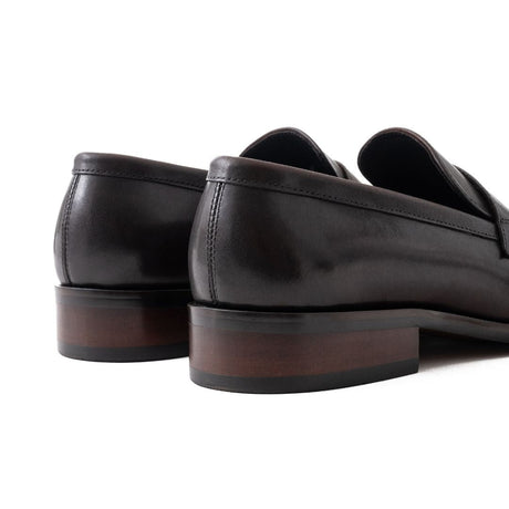 OURTHREE Roger Leather Loafers Men - BRN