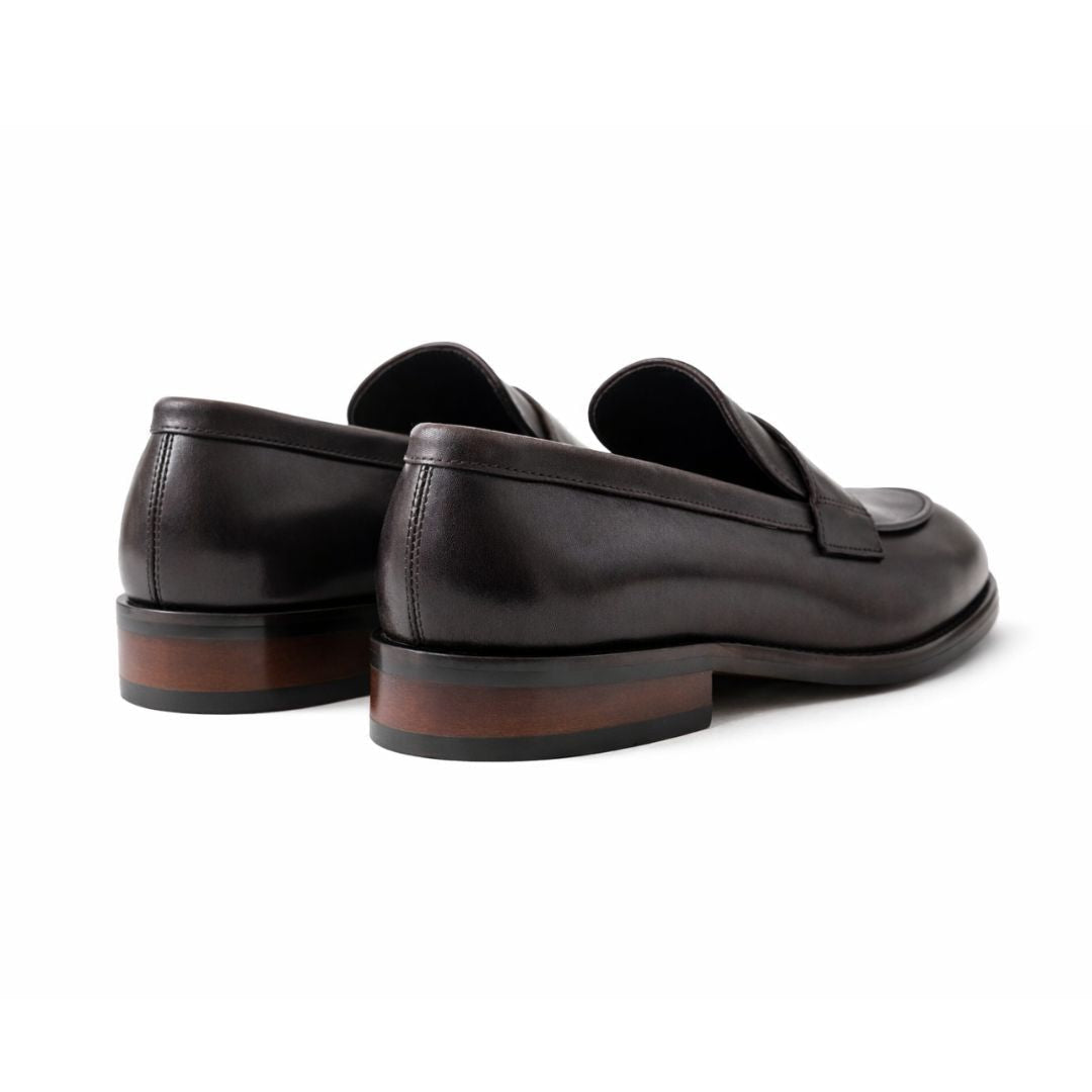 OURTHREE Roger Leather Loafers Men - BRN
