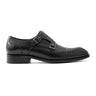 OURTHREE Stainly Double Monk Leather Loafers Men - BLK - Black / 40