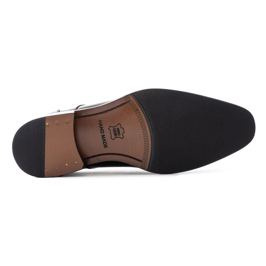 OURTHREE Stainly Double Monk Leather Loafers Men - BRN