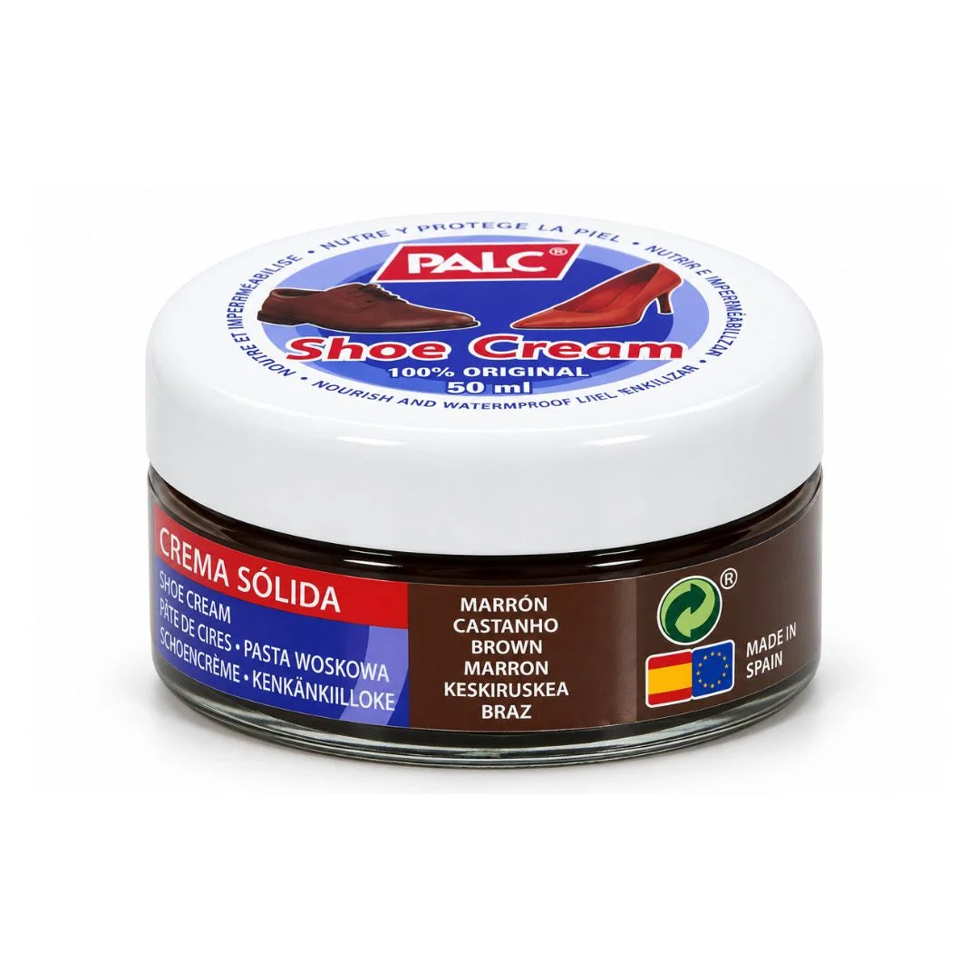 PALC Solid Cream Shoe Polish - 50ml / Brown