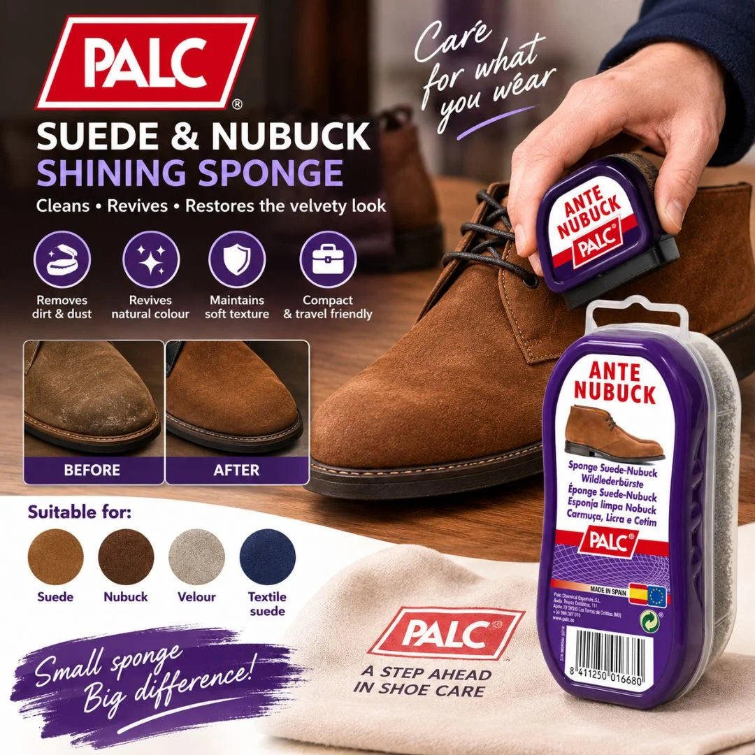 PALC Suede and Nubuck Shining Sponge - Large / Neutral