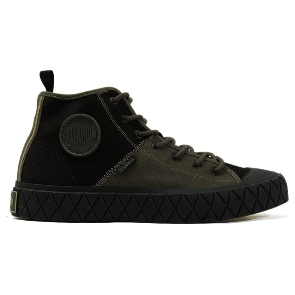 Palladium Palla Ace Mid Supply 78570-077 - Olive-Blac