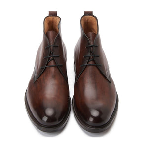 PATINA Causal Leather Boots Men 026-05-BRN