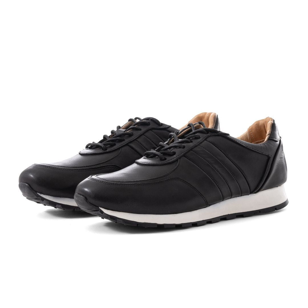 PATINA Causal Leather Shoes Men 900-01-BLK - Black / 40