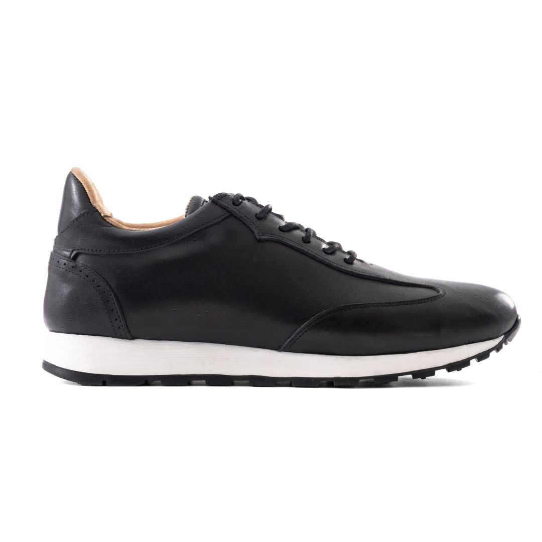 PATINA Causal Leather Shoes Men C900-03-BLK - 40 / Black