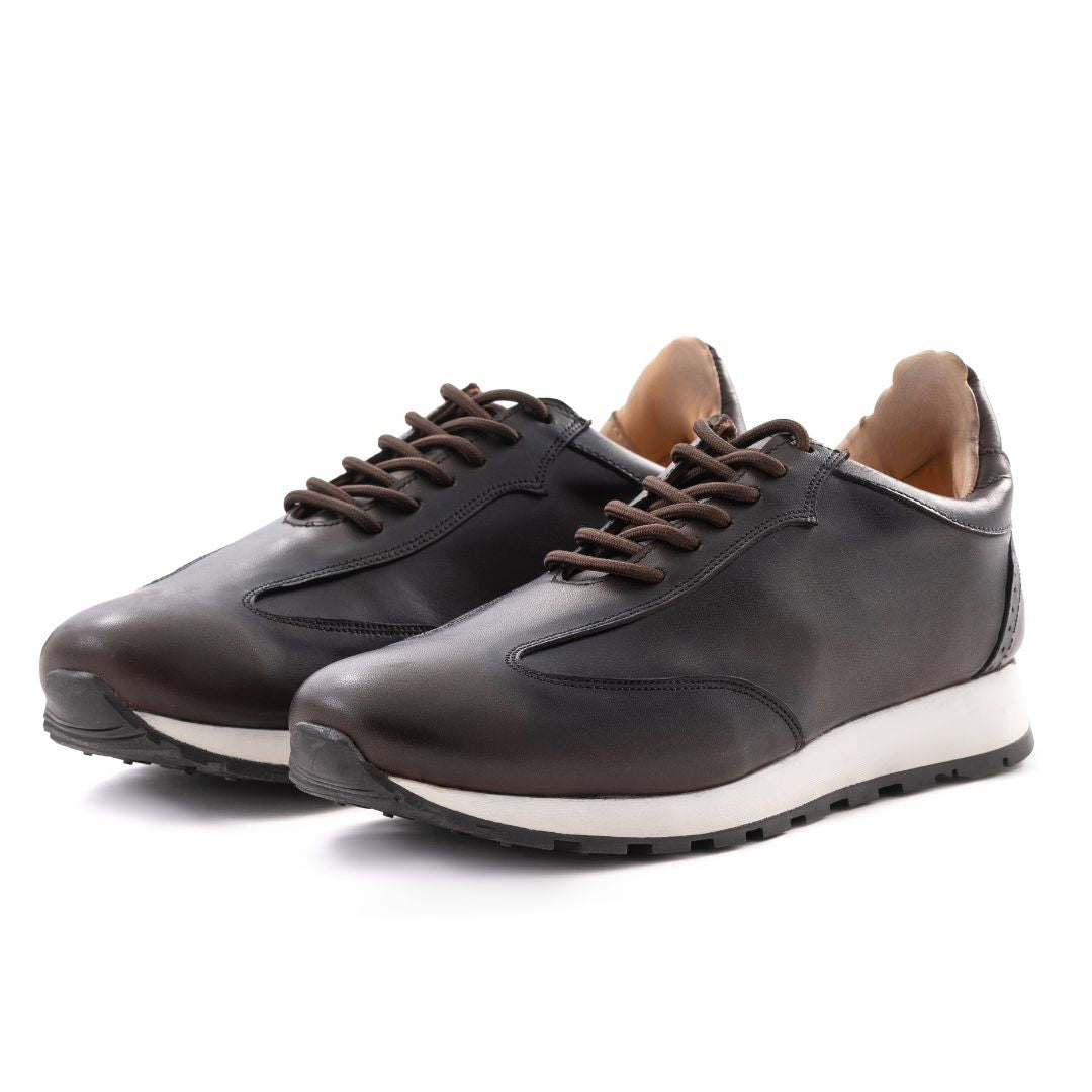 PATINA Causal Leather Shoes Men C900-3-BRN - 40 / Brown