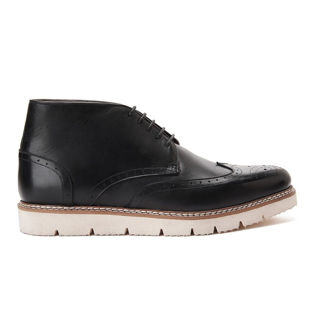 PATINA Causal Oxford Leather Boots Men 625-04-BLK