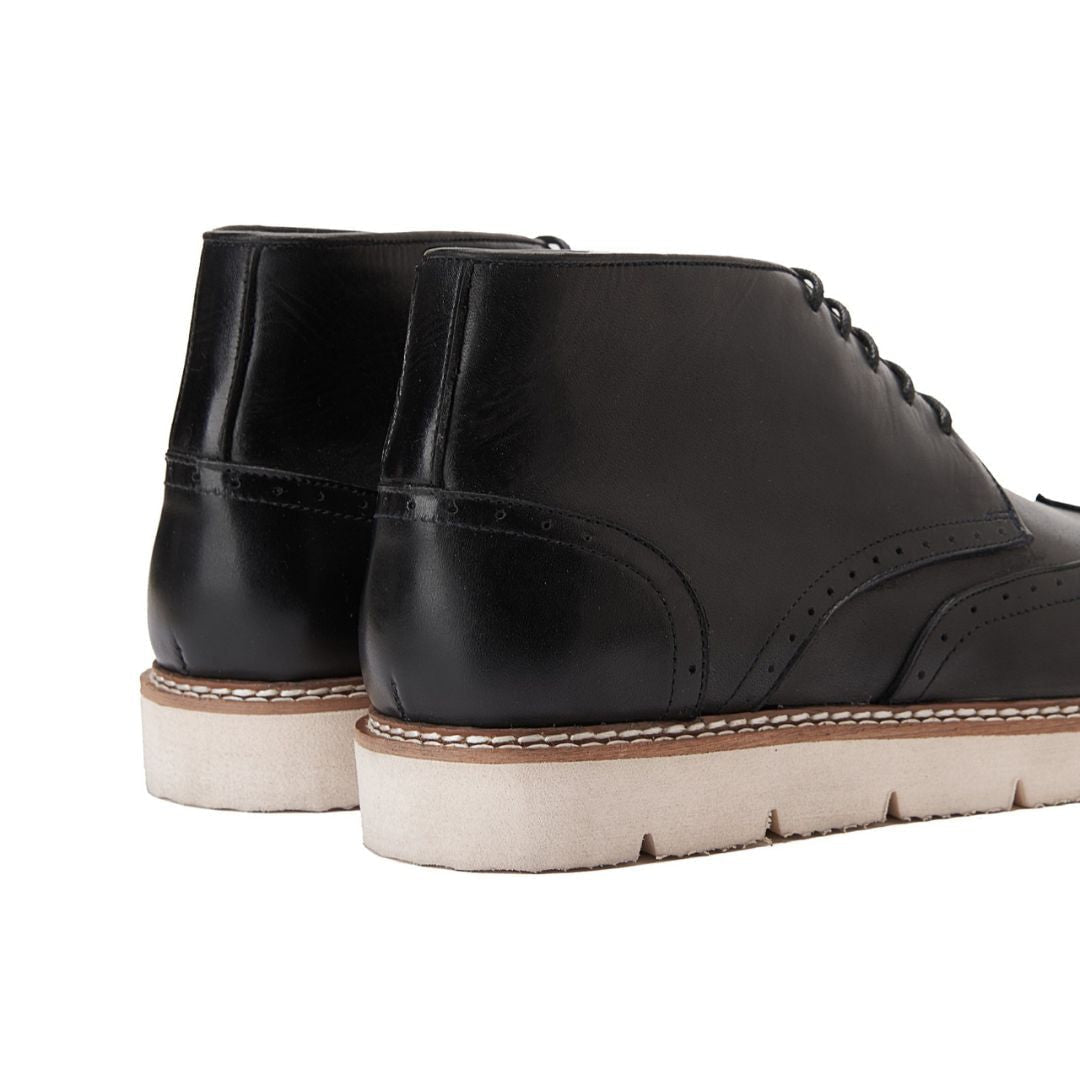 PATINA Causal Oxford Leather Boots Men 625-04-BLK