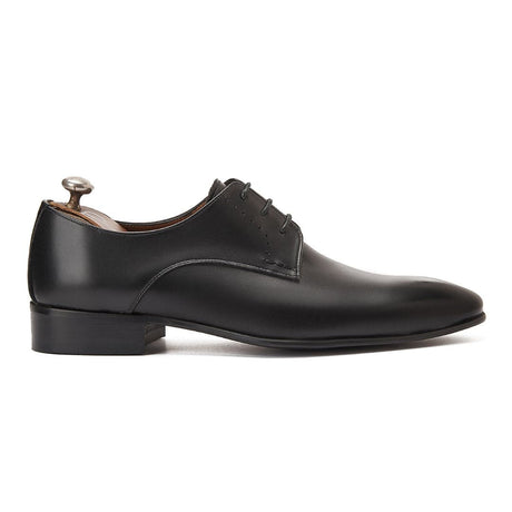 PATINA Plain Lace-Up Leather Oxford Shoes for Men 012-31-BLK