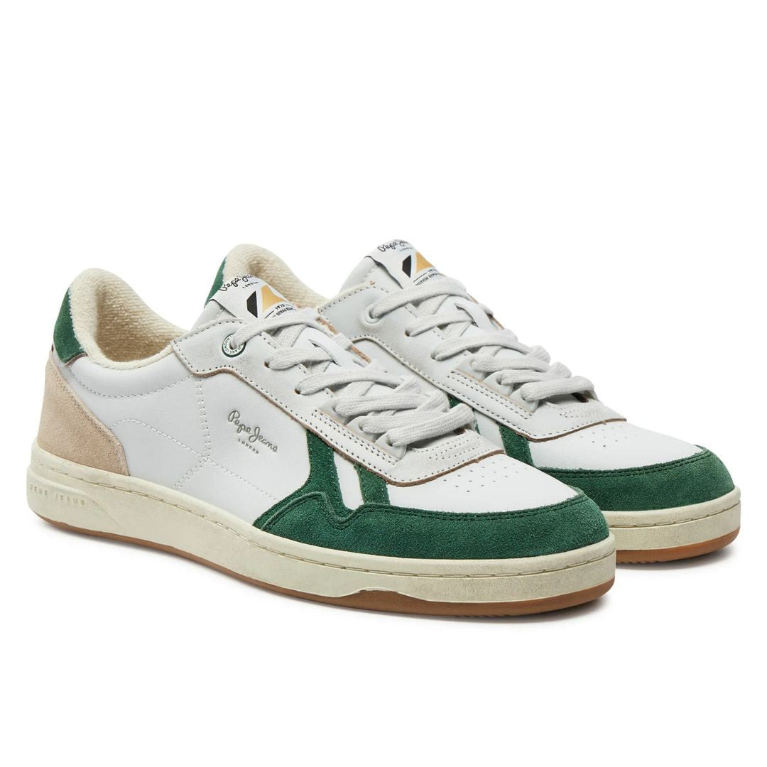 PEPE JEANS Kore Heritage M Sneakers PMS00026-WHTGRN - 46 / White/ Green
