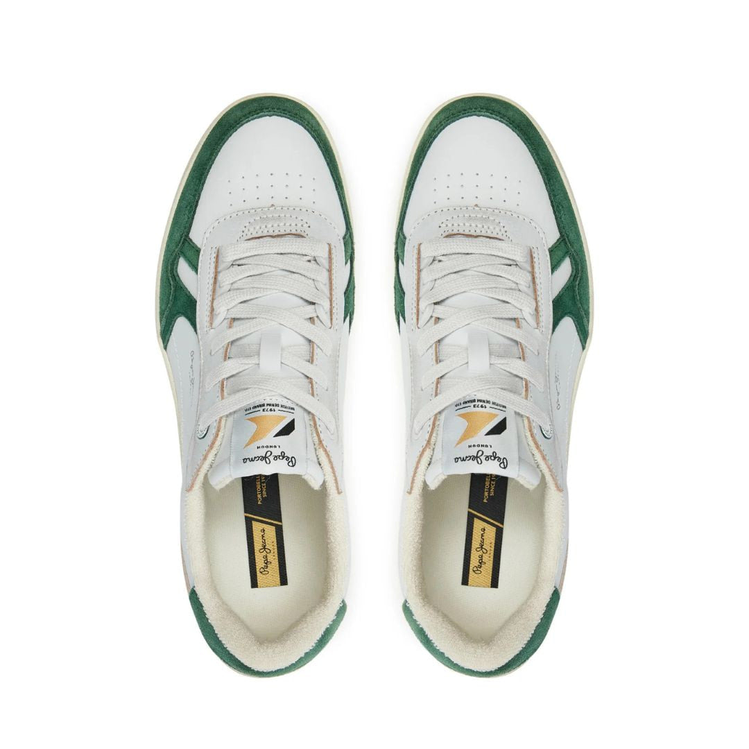 PEPE JEANS Kore Heritage M Sneakers PMS00026-WHTGRN - 46 / White/ Green