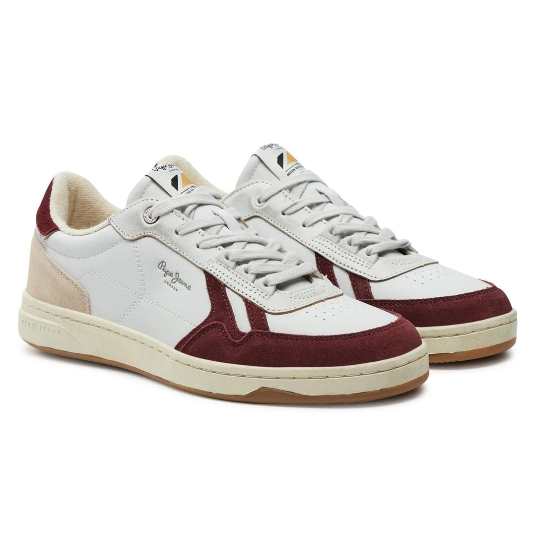 PEPE JEANS Kore Heritage M Sneakers PMS00026-WHTRED - 42 / White/ Red