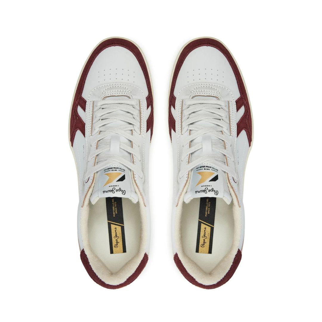 PEPE JEANS Kore Heritage M Sneakers PMS00026-WHTRED - 42 / White/ Red