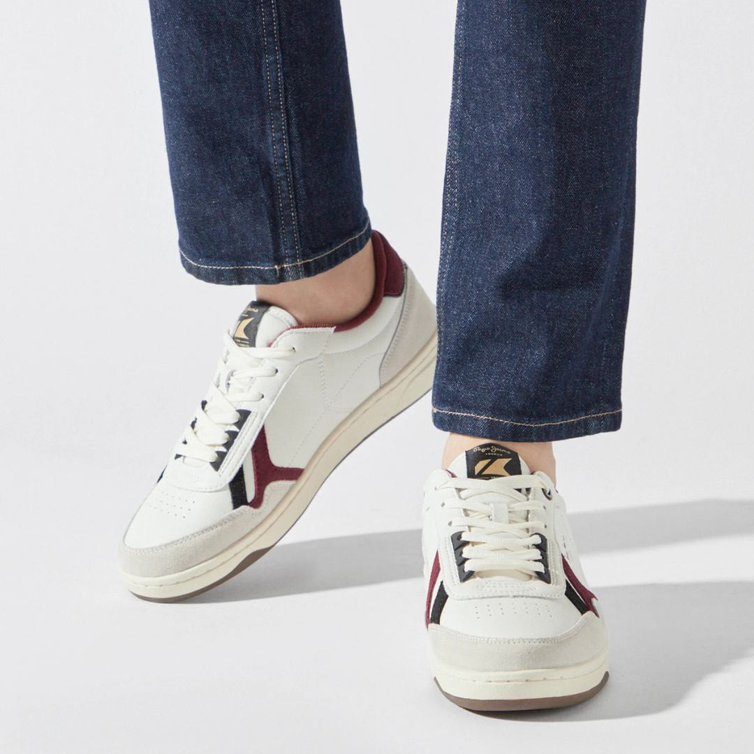 PEPE JEANS Kore Heritage M Sneakers PMS31001-WHTRED - 45 / White/ Red