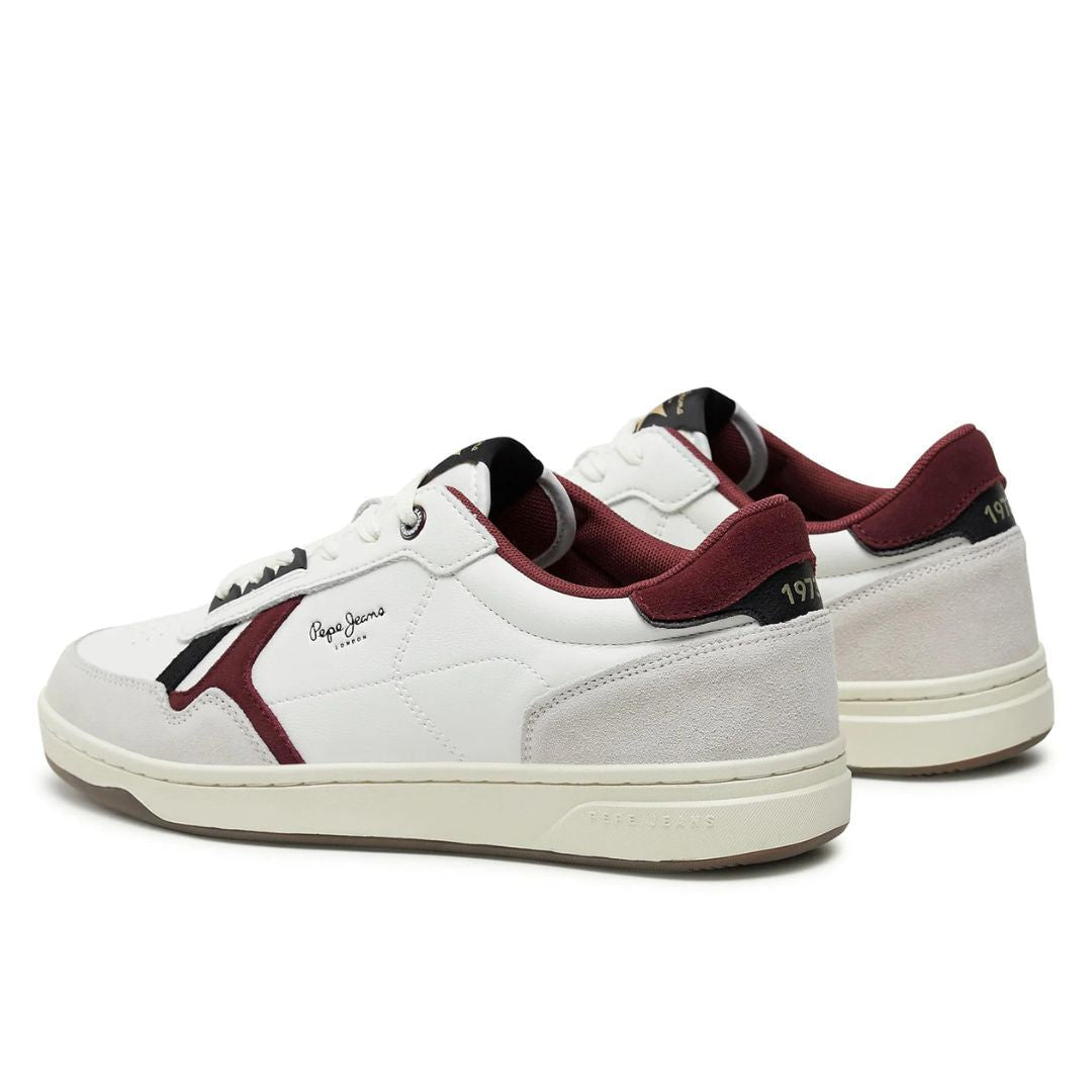 PEPE JEANS Kore Heritage M Sneakers PMS31001-WHTRED - 45 / White/ Red