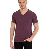 Pierre Cardin Slim Fit V-Neck T-Shirt Men - Burgundy / M