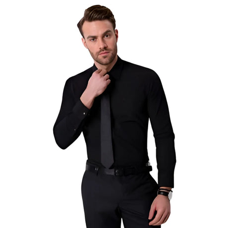 Pierre Cardin Slim Shirt Men G021GL004-BLK - S / Black