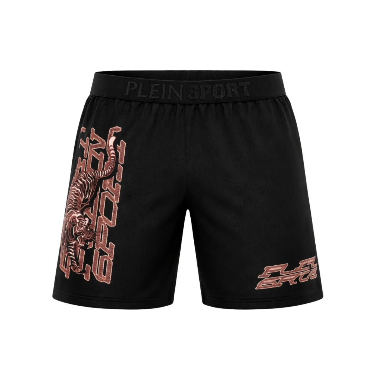 PLEIN SPORT Logo Print Drawstring Swim Shorts Men PL0010 - BLK