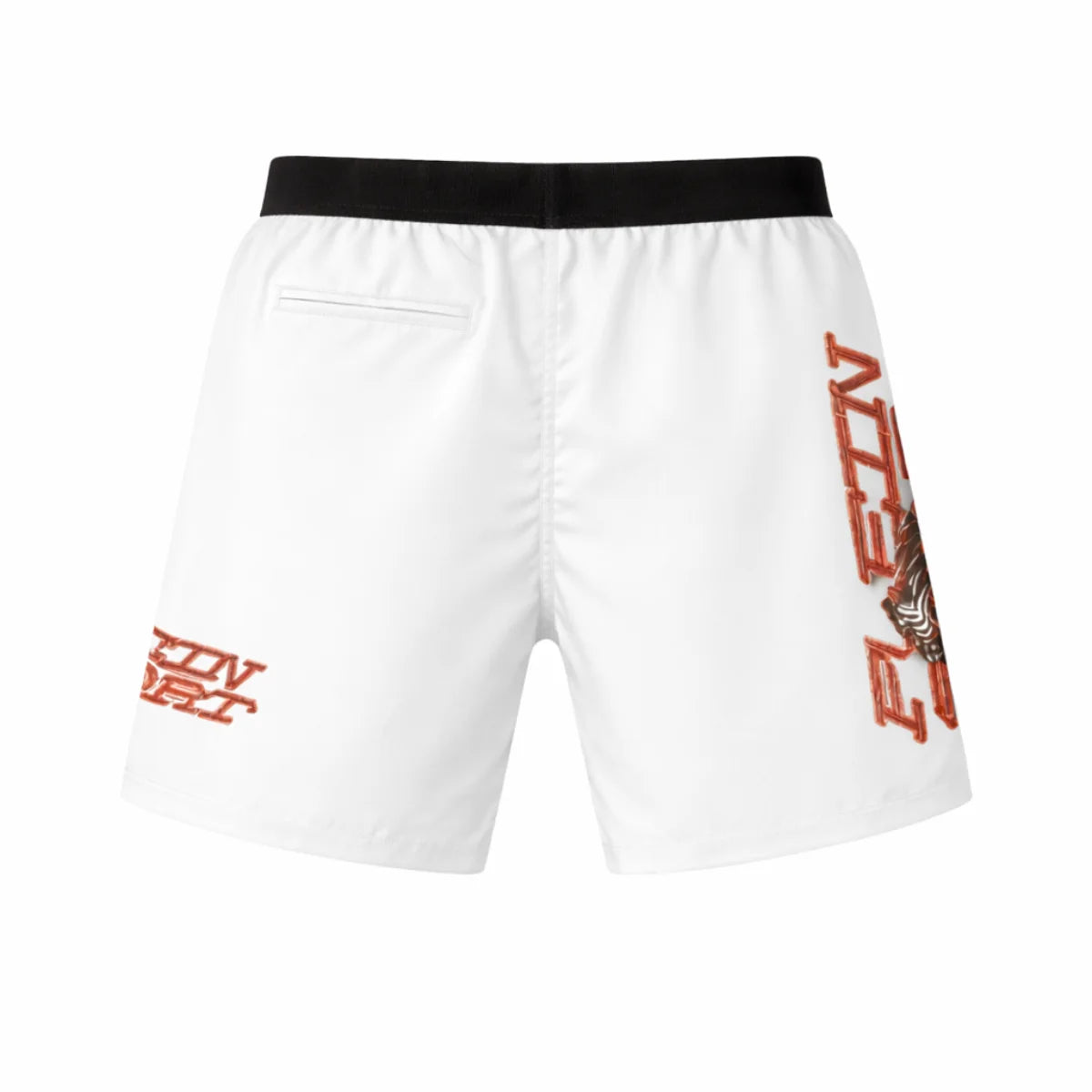PLEIN SPORT Logo Print Drawstring Swim Shorts Men PL0012 - WHT