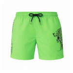 PLEIN SPORT Logo Print Drawstring Swim Shorts Men PL0016 - GRN - Green / S