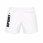PLEIN SPORT Logo Print Drawstring Swim Shorts Men PL0018 - WHT