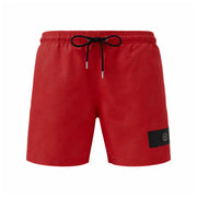 PLEIN SPORT Logo Print Drawstring Swim Shorts Men PS25026-RED - Red / S