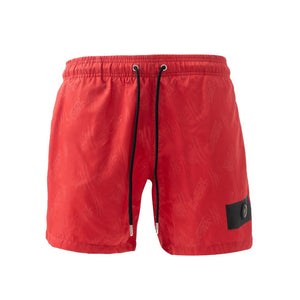 PLEIN SPORT Logo Print Drawstring Swim Shorts Men PS25026-RED - S / Red