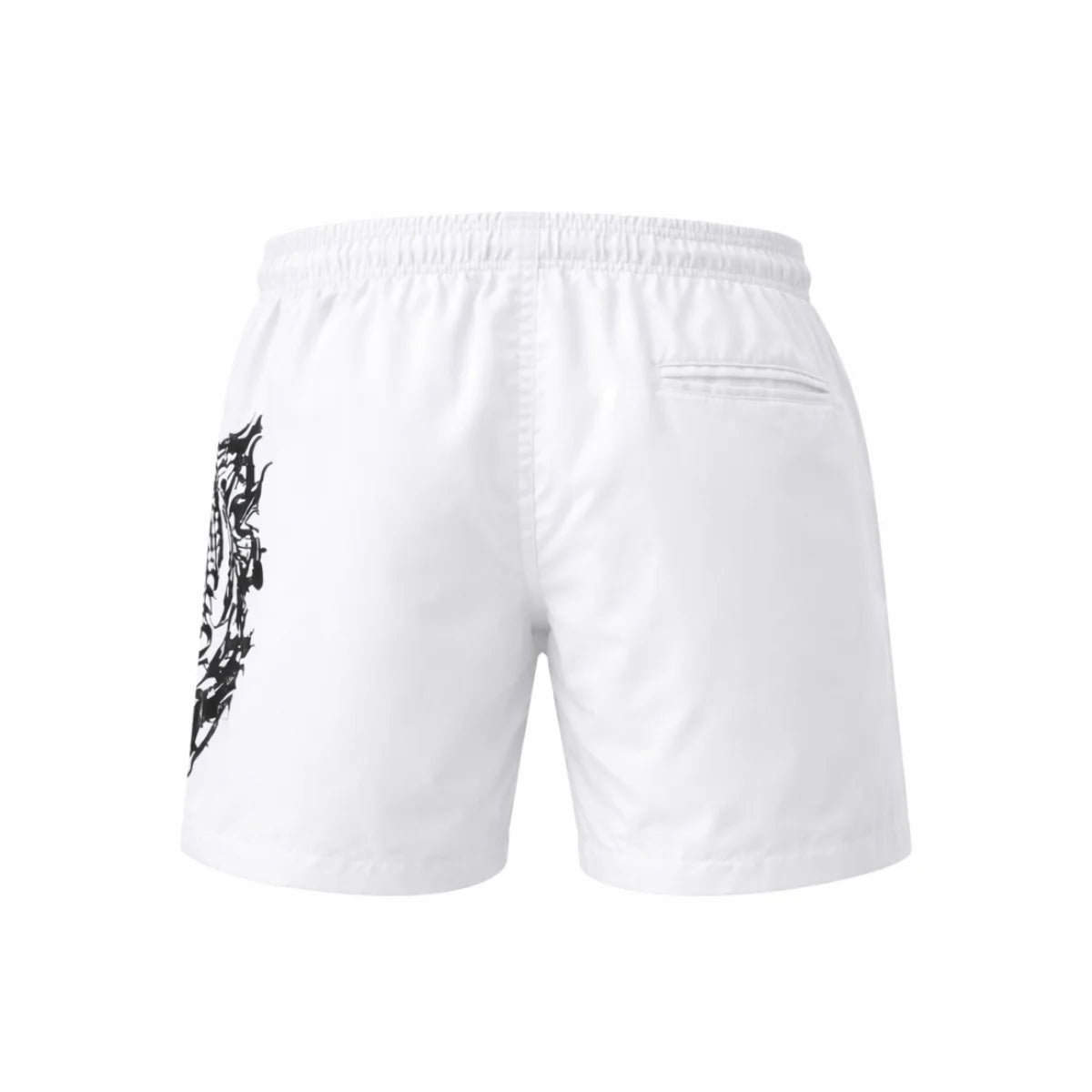 PLEIN SPORT Logo Print Drawstring Swim Shorts Men PS25029-WHT