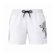 PLEIN SPORT Logo Print Drawstring Swim Shorts Men PS25029-WHT - White / S