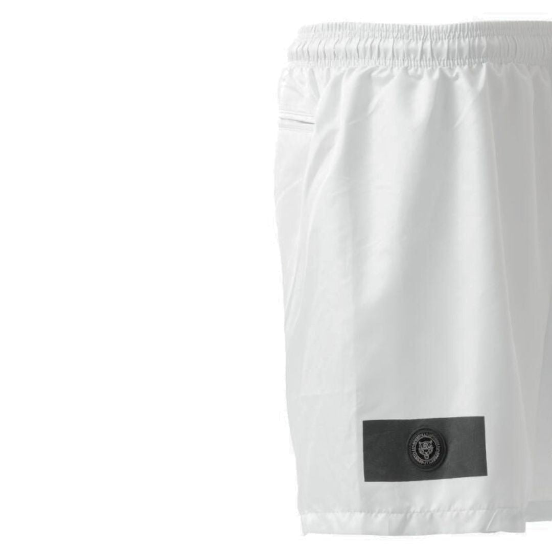 PLEIN SPORT Logo Print Drawstring Swim Shorts Men PS25034-WHT