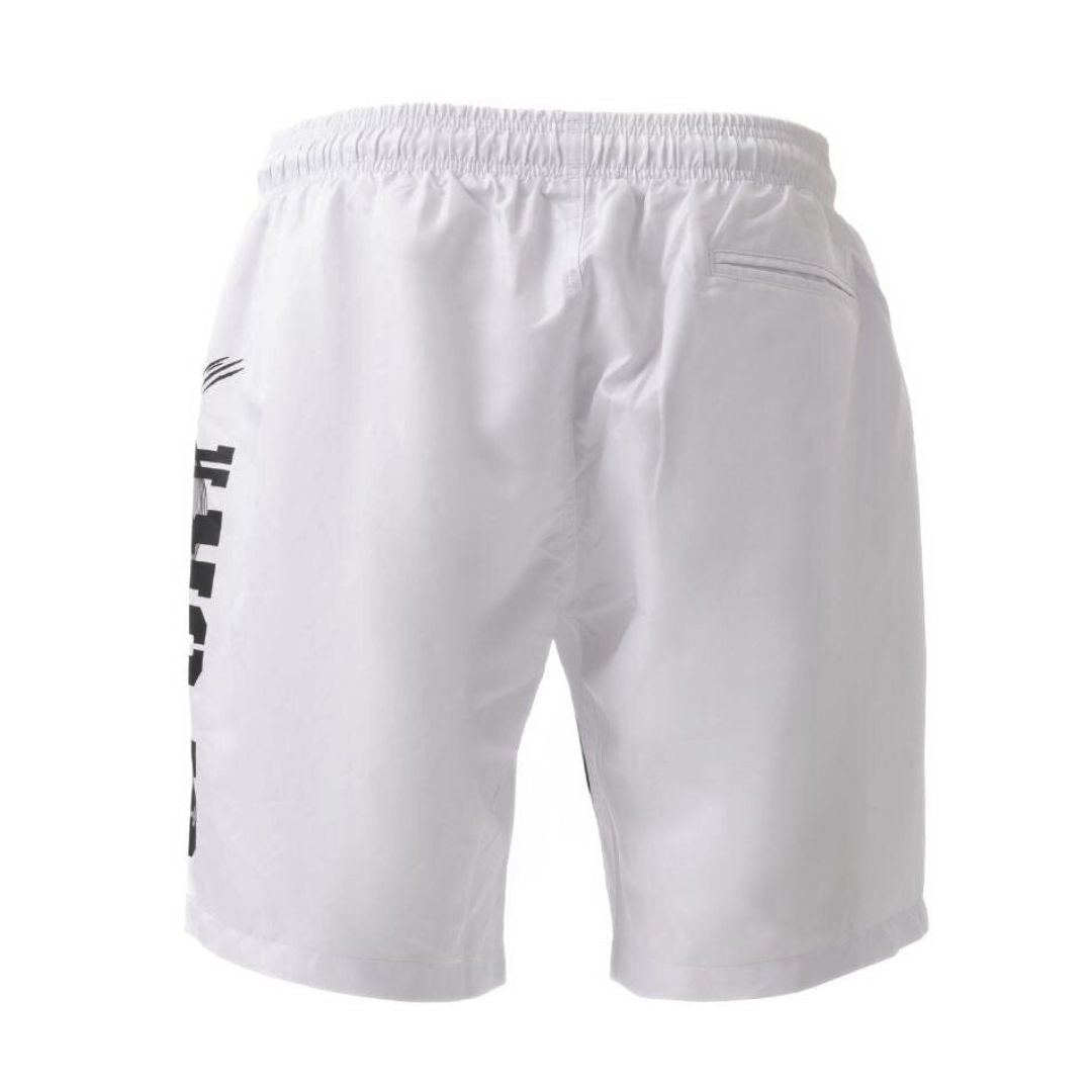 PLEIN SPORT Logo Print Drawstring Swim Shorts Men PS25034-WHT