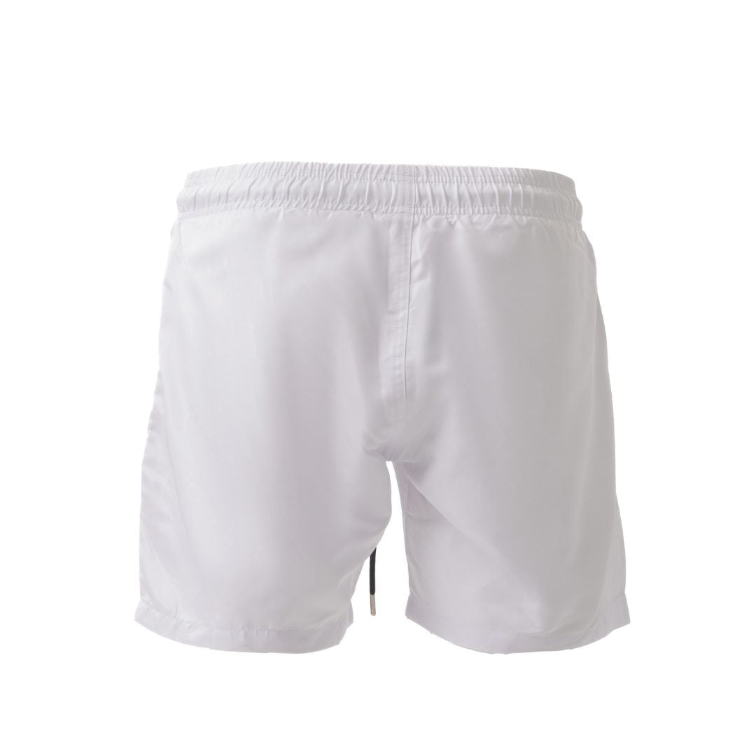 PLEIN SPORT Logo Print Drawstring Swim Shorts Men PS25038-WHT
