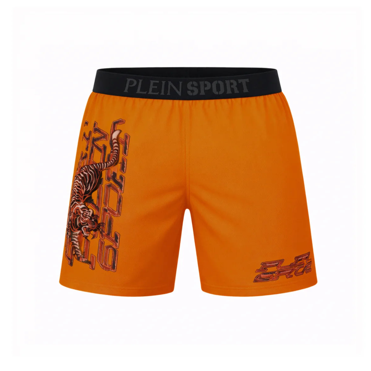 PLEIN SPORT Logo Print Drawstring Swim Shorts Men PS25039-ORG - Orange / S
