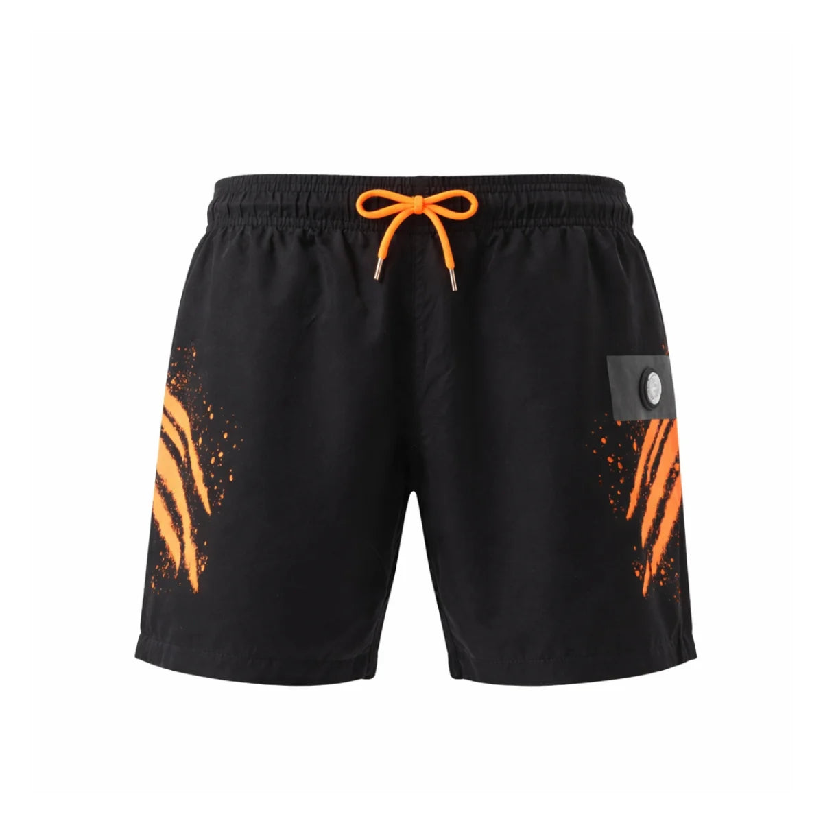 PLEIN SPORT Logo Print Drawstring Swim Shorts Men PS25040-BLK - Black / S