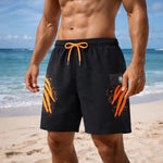 PLEIN SPORT Logo Print Drawstring Swim Shorts Men PS25040-BLK