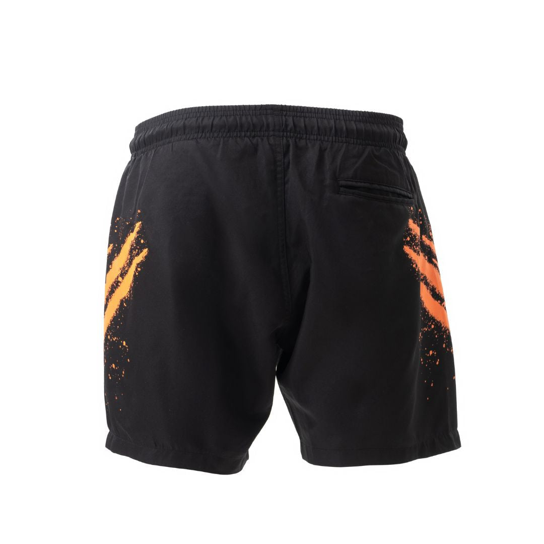 PLEIN SPORT Logo Print Drawstring Swim Shorts Men PS25040-BLK