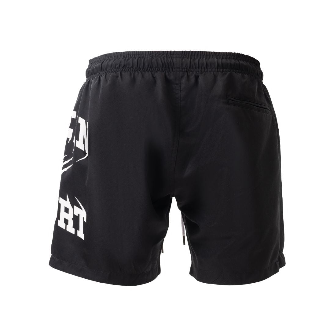 PLEIN SPORT Logo Print Drawstring Swim Shorts Men PS25041-BLK