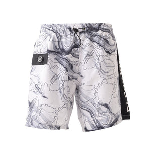 PLEIN SPORT Logo Print Drawstring Swim Shorts Men PS25042-WHT