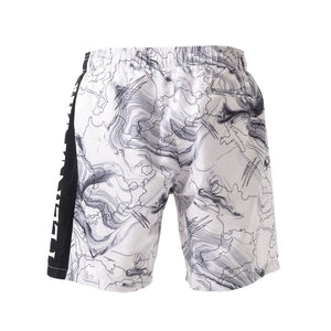 PLEIN SPORT Logo Print Drawstring Swim Shorts Men PS25042-WHT